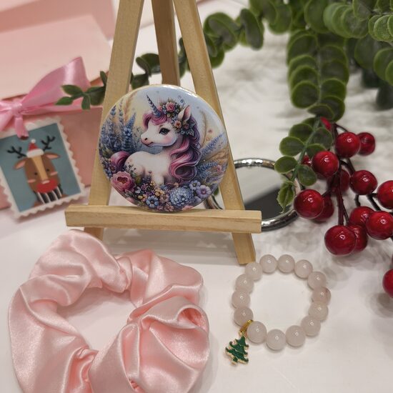 Komplekts kvarca aproce + satīna matu gumija + spogulītis №7